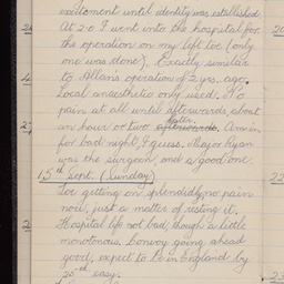 Diary of Private Eric Le Cornu of 10th Battalion