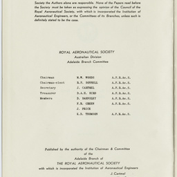 'Australia's contribution to the development of international civil aviation' by D.G. Anderson, C.B.E.