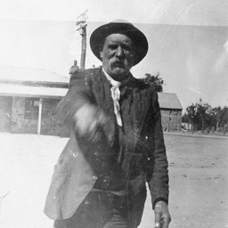 Man in yard