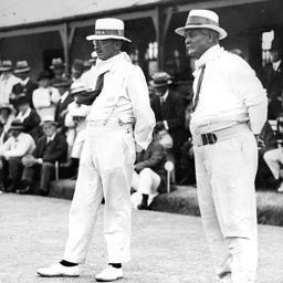 Two men playing bowls in Adelaide