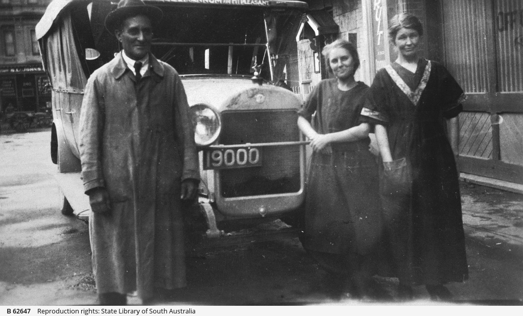 Alf Birdseye, owner of the Birdseye bus line • Photograph • State