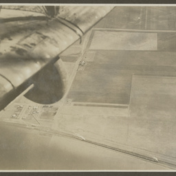 Aerial view of a railway.
