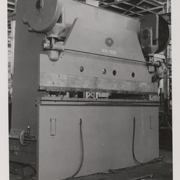 Mechanical press brake.