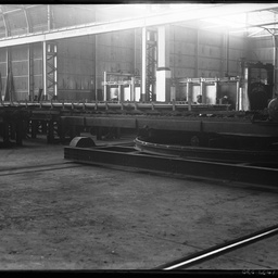 Furnace charger in 'A' Mill at British Tube Mills, Kilburn.