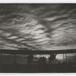Sunset behind Vickers Vimy, Baghdad