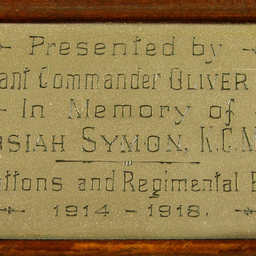 Framed collection of World War I badges