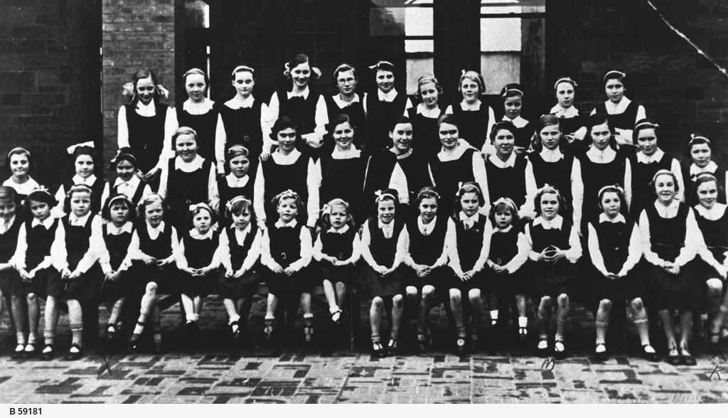 Students outside Goodwood Orphanage • Photograph • State Library of