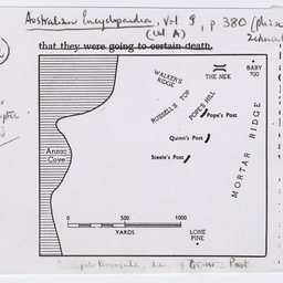 Map of the Gallipoli Peninsula.