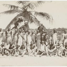 Africans with two missionaries