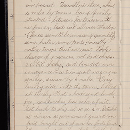 Diary of Private Eric Le Cornu of 10th Battalion