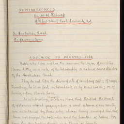 Henry Hammond Tilbrook : SUMMARY RECORD