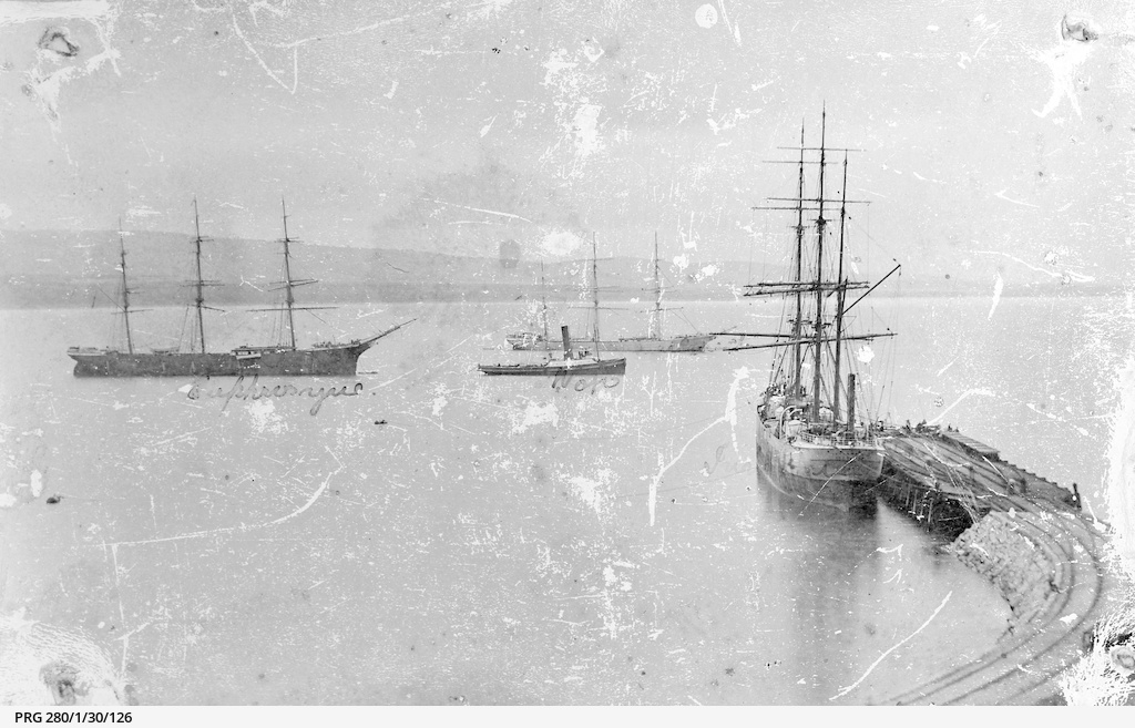 Sailing ships at Victor Harbor, South Australia • Photograph • State