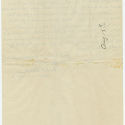 Letters written by Herbert Clough