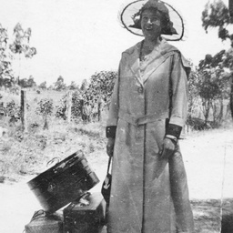Woman ready to travel
