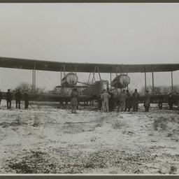 Vickers Vimy in the snow.