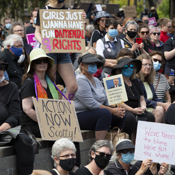 Crowd at the Adelaide Women's March 4 Justice protest, Tarntanyangga / Victoria Square