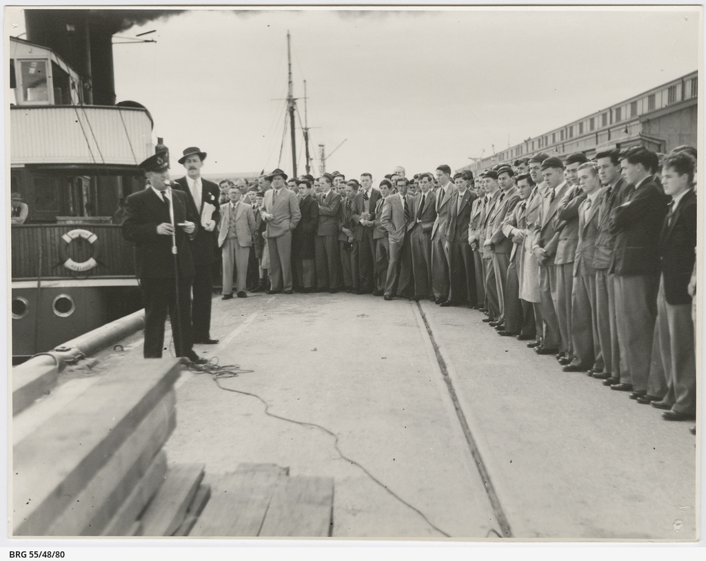 Photographs of school excursions to the S.A Fire Brigade, airport, Port