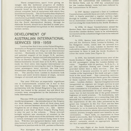 'Australia's contribution to the development of international civil aviation' by D.G. Anderson, C.B.E.