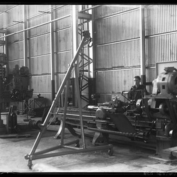 Gas cylinder production at British Tube Mills, Kilburn.