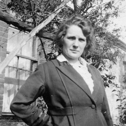 Woman standing in a garden