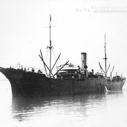 The SS Benvenue at sea off Wallaroo, South Australia