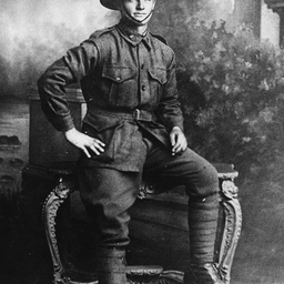 Soldier Fred Winkless in his uniform