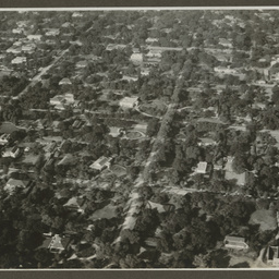 Aerial view of city.