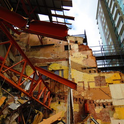 Demolition of the inside of Her Majesty's Theatre