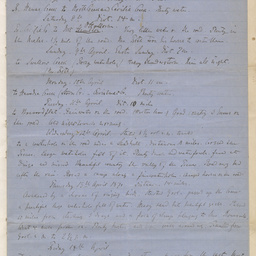 Handwritten diary of Dr Renner.