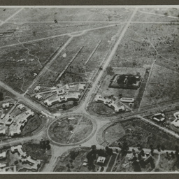 Aerial view of city.
