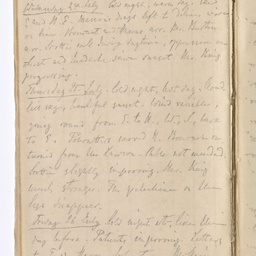 Handwritten diary of Dr Renner.