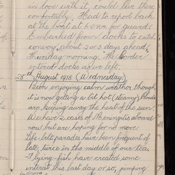 Diary of Private Eric Le Cornu of 10th Battalion