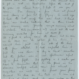 Letter from Ross Smith during World War I to his mother, Palestine