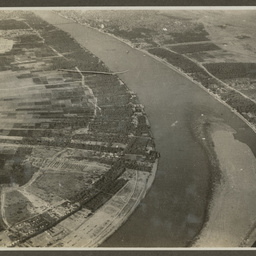 Aerial view of a river near Basra.