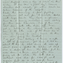 Letter from Ross Smith in Egypt camp during World War I to his mother
