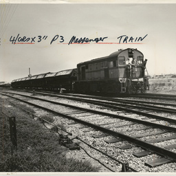 Photographs relating to Messenger Press : trains