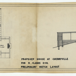 Proposed house at Belair for R. Clark