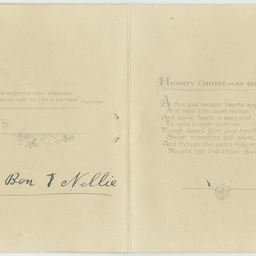Cards received by Herbert Clough