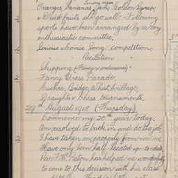 Diary of Private Eric Le Cornu of 10th Battalion