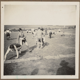 Wheelbarrow race at Arbor Day, Ungarra School.