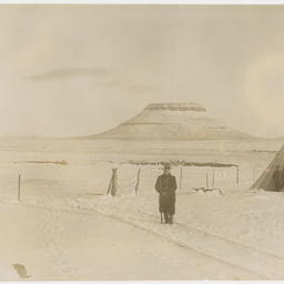 Soldier in the snow