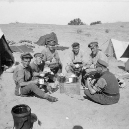 Soldiers at camp.