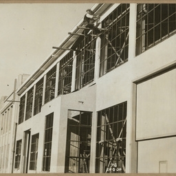 North wall, Parts Department.