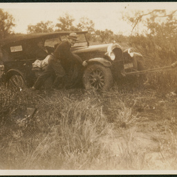 Chrysler bogged near Innamincka