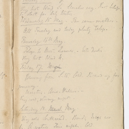 Handwritten diary of Dr Renner.
