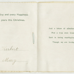 Cards received by Herbert Clough