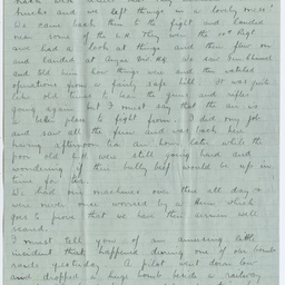 Letter from Ross Smith in Egypt camp during World War I to his mother