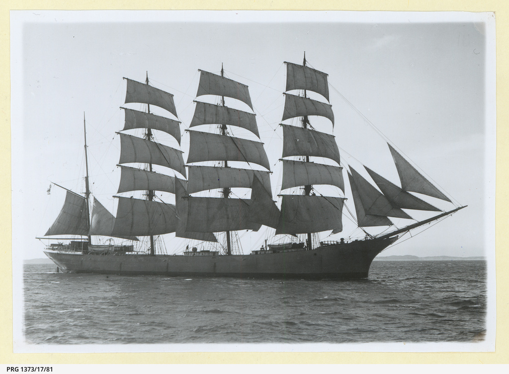 The 'Port Caledonia' under sail