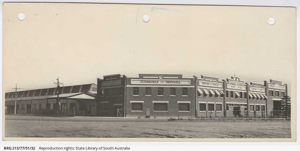 [Photographs of General MotorsHolden's Birkenhead and Beverley plants] • Photograph • State