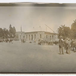 Street scene in unidentified South African town